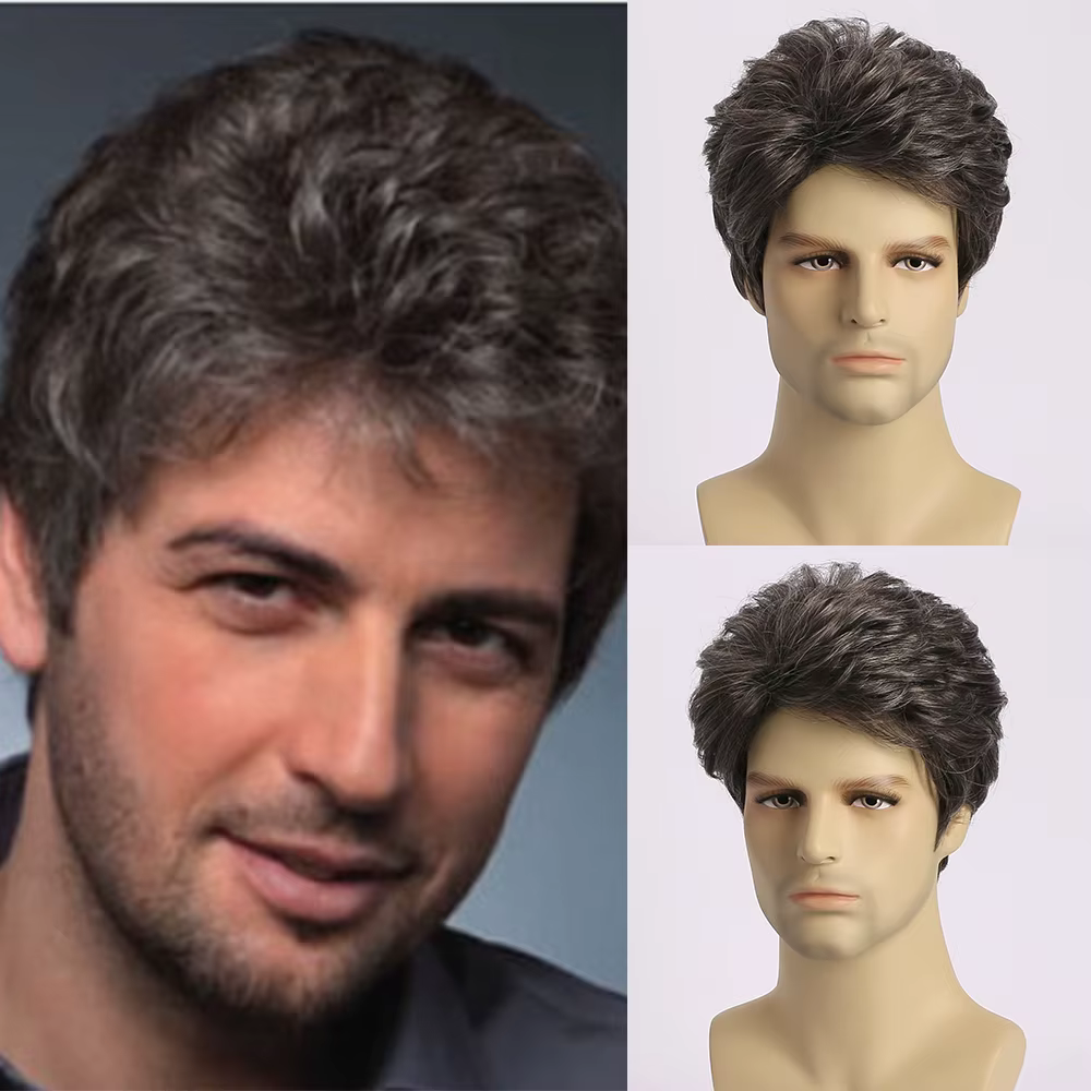 Cheveux bouclés naturels courts pour jeunes hommes