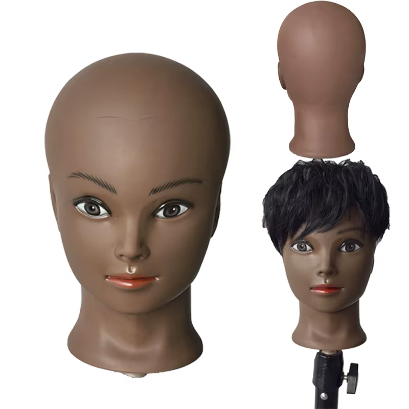 Perruque faisant la tête de qualité têtes de Mannequin chauve de cosmétologie populaire pour la pratique du maquillage