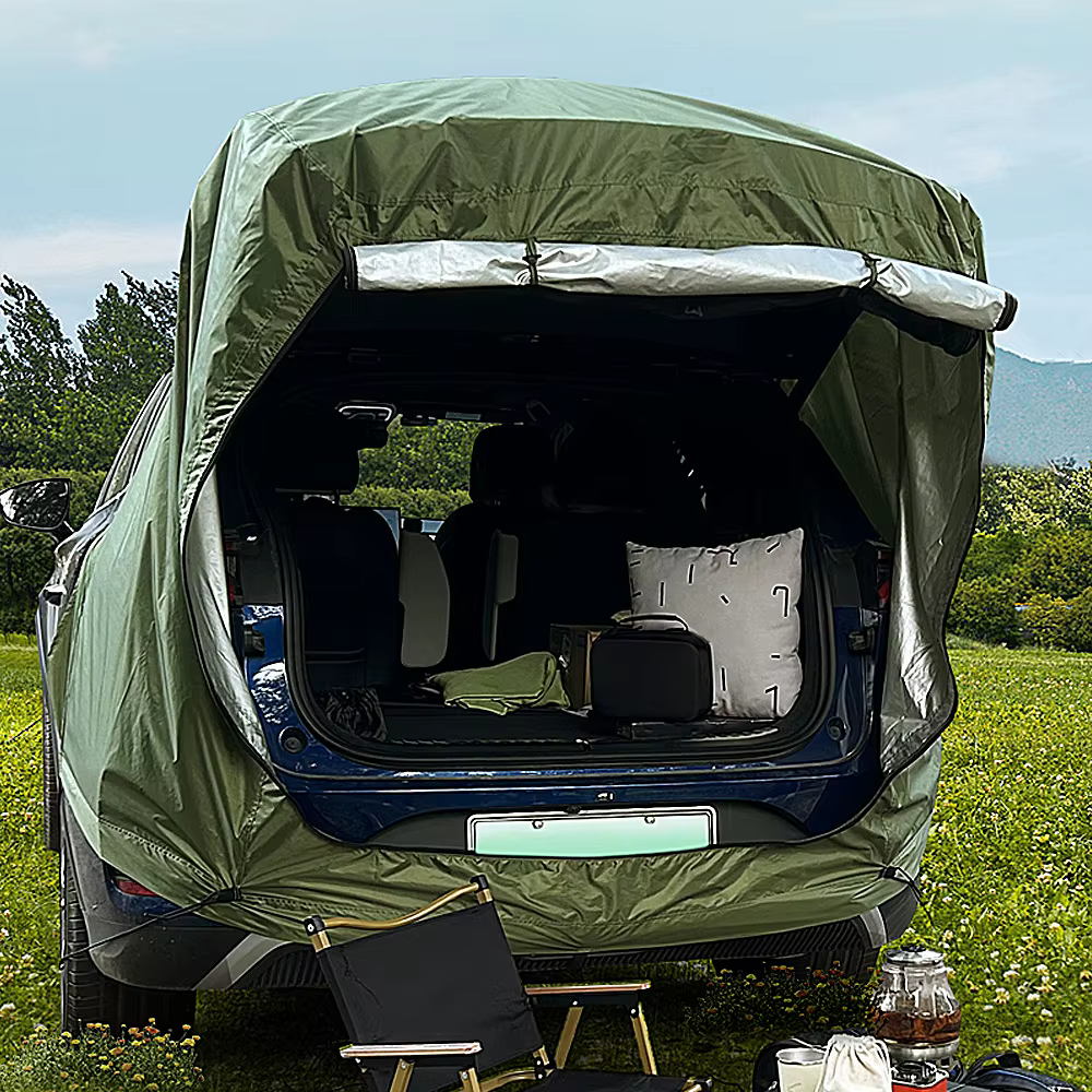 Tente arrière de voiture extérieure avec CAN Amendements, tente de pique-nique de camping, extension arrière de voiture, phare
