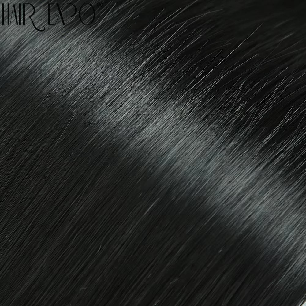Extensions de cheveux synthétiques lisses de 18 pouces