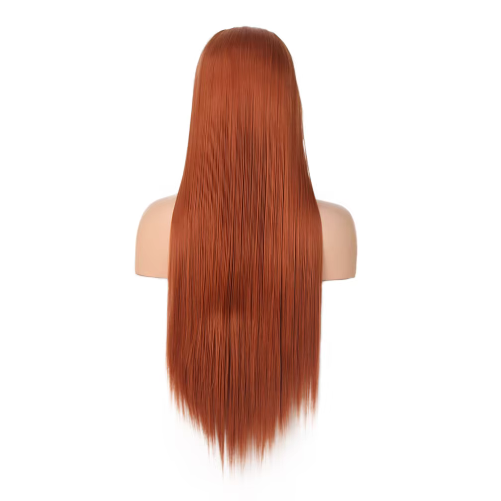 VideoWig-Perruque Synthétique Longue et Lisse pour Femme