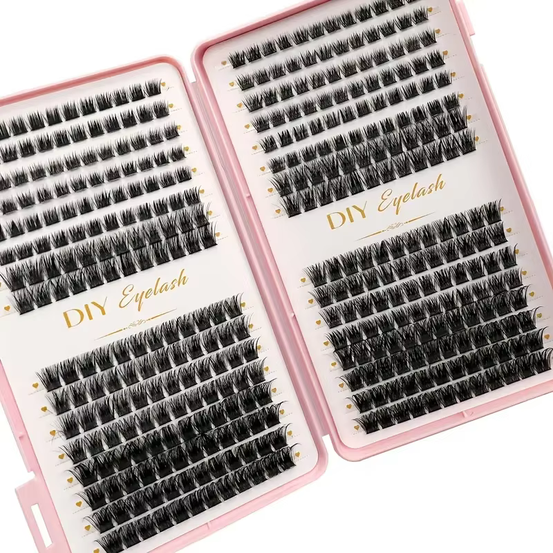 Kit d'extensions de cils 384 pièces