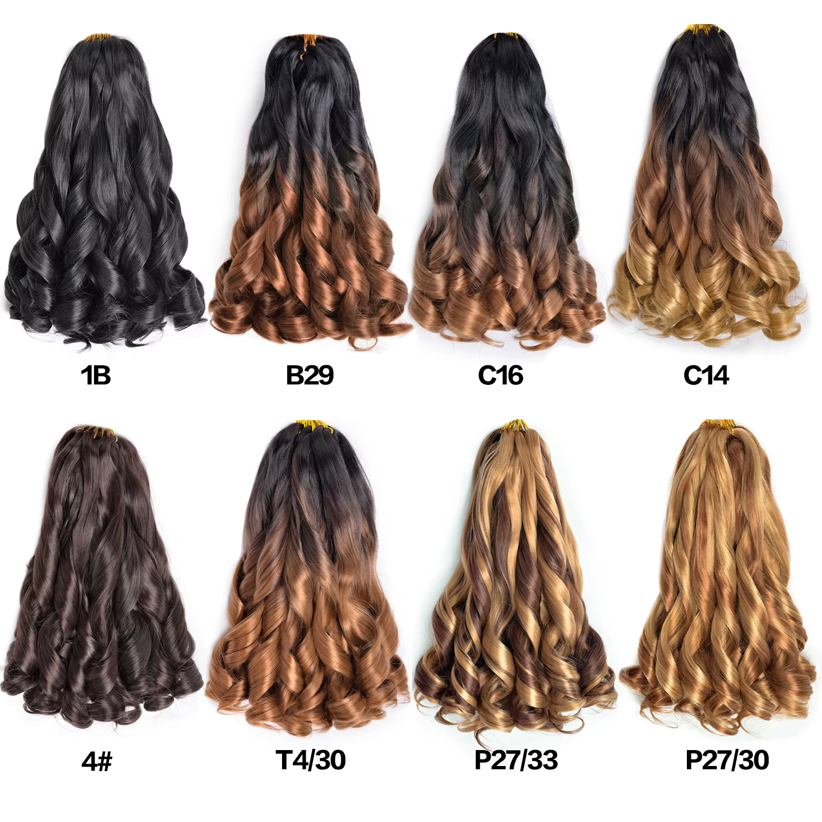 Boucles françaises tressage Hair14 pouces