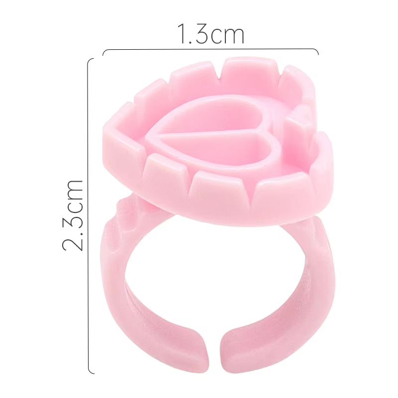 Aireishi vente en gros 100 pièces/sac d'extension de cils jetable colle anneau tasse tatouage Pigment support conteneur