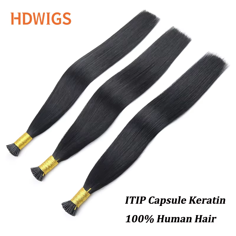 Extensions de cheveux humains ITIP lisses