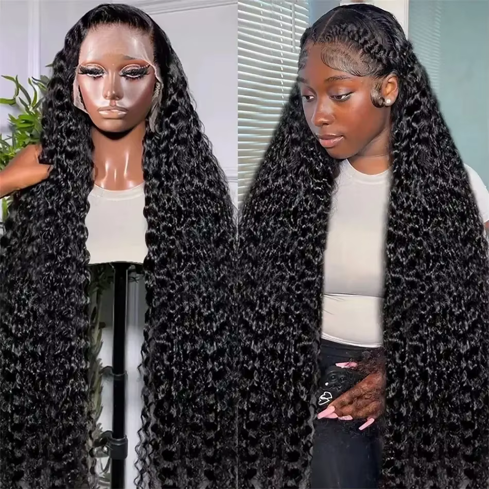 Perruque Lace Frontal Wig synthétique ondulée 13x4x1