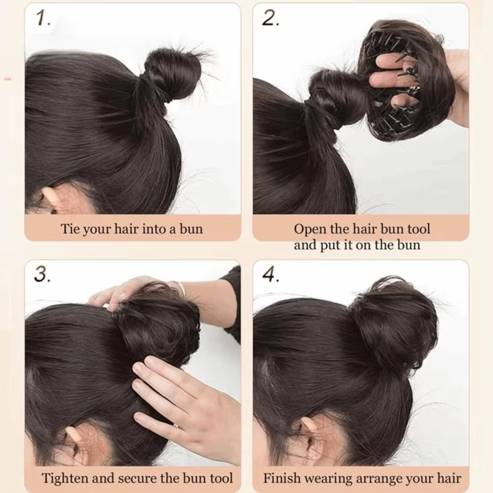 Chignon synthétique à clipser