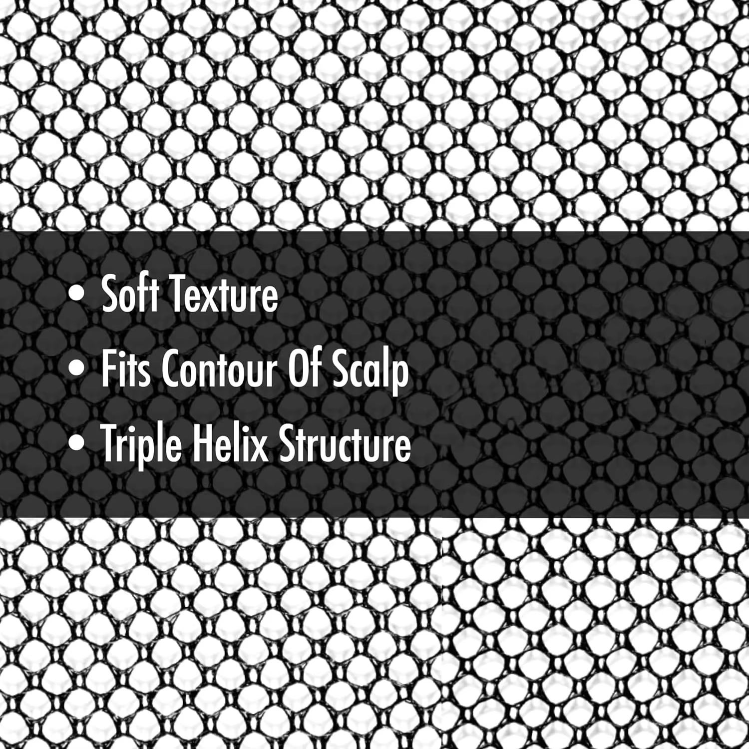 Bonnet de tissage noir extensible