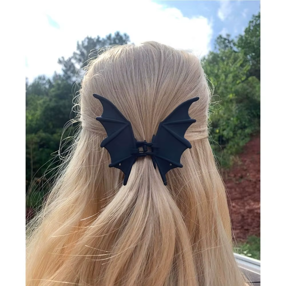Pince à cheveux chauve-souris requin mat