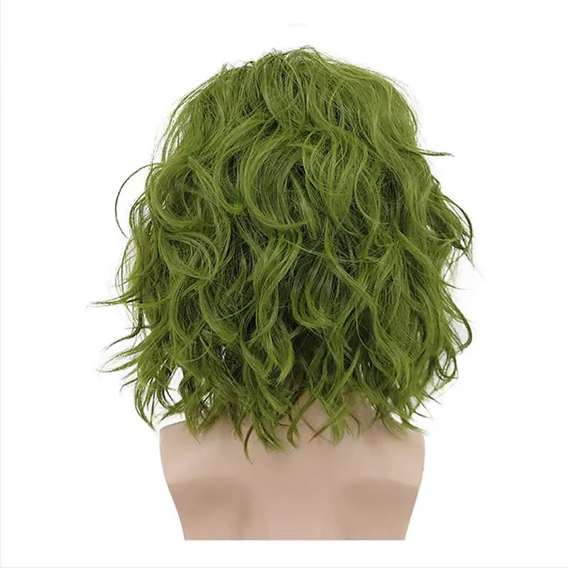 HAIRJOY perruques de Cosplay vertes pour hommes