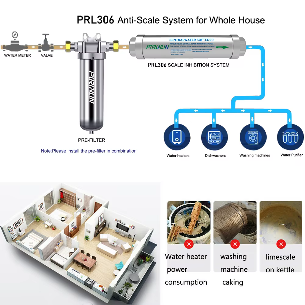 Agent de détartrage pour toute la maison, adoucissant, anti-détartrage, supporter ficateur d'eau, prévention de la corrosion et système de détartrage, IPS