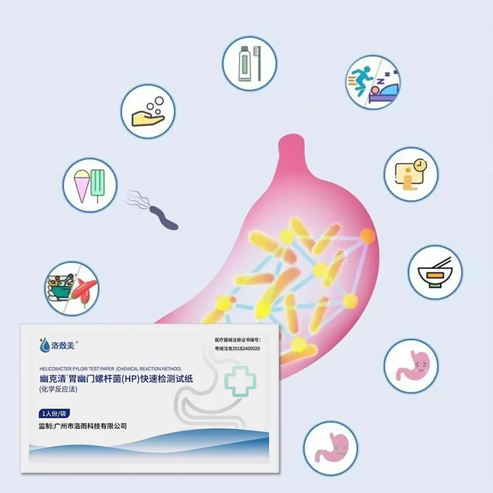 Test de santé physique 2026 Détection de Helicobacter Pylori Test salivaire oral Autotest Douleur d'estomac Gastrite Mesure Rapide Précision