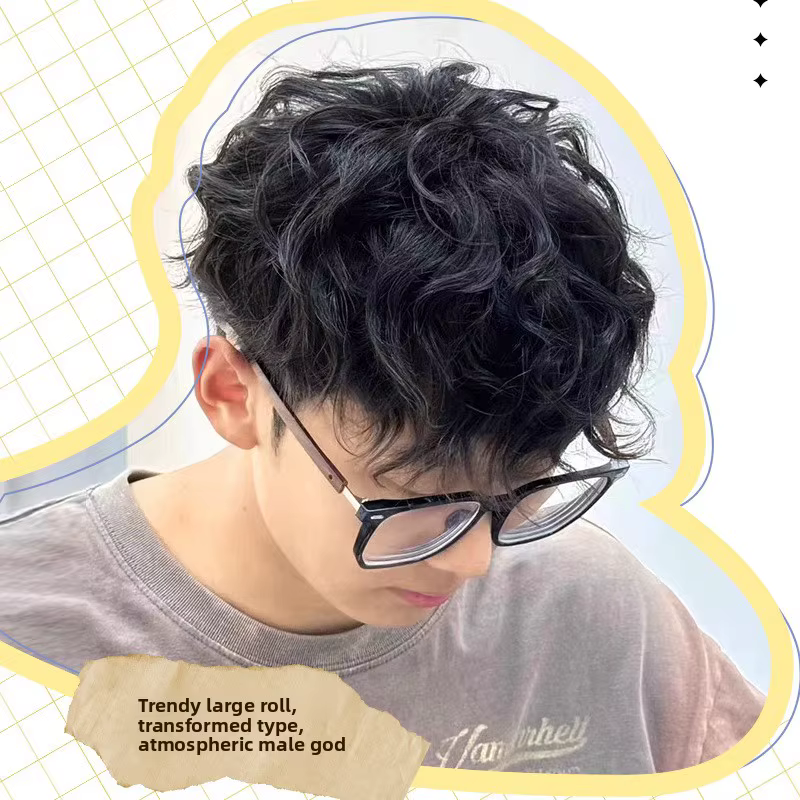 Cheveux humains hommes toupet naturel noir pièce