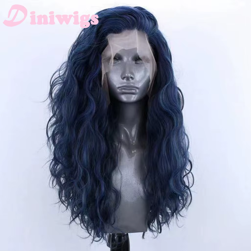 Perruque Lace Front Wig synthétique bouclée et longue