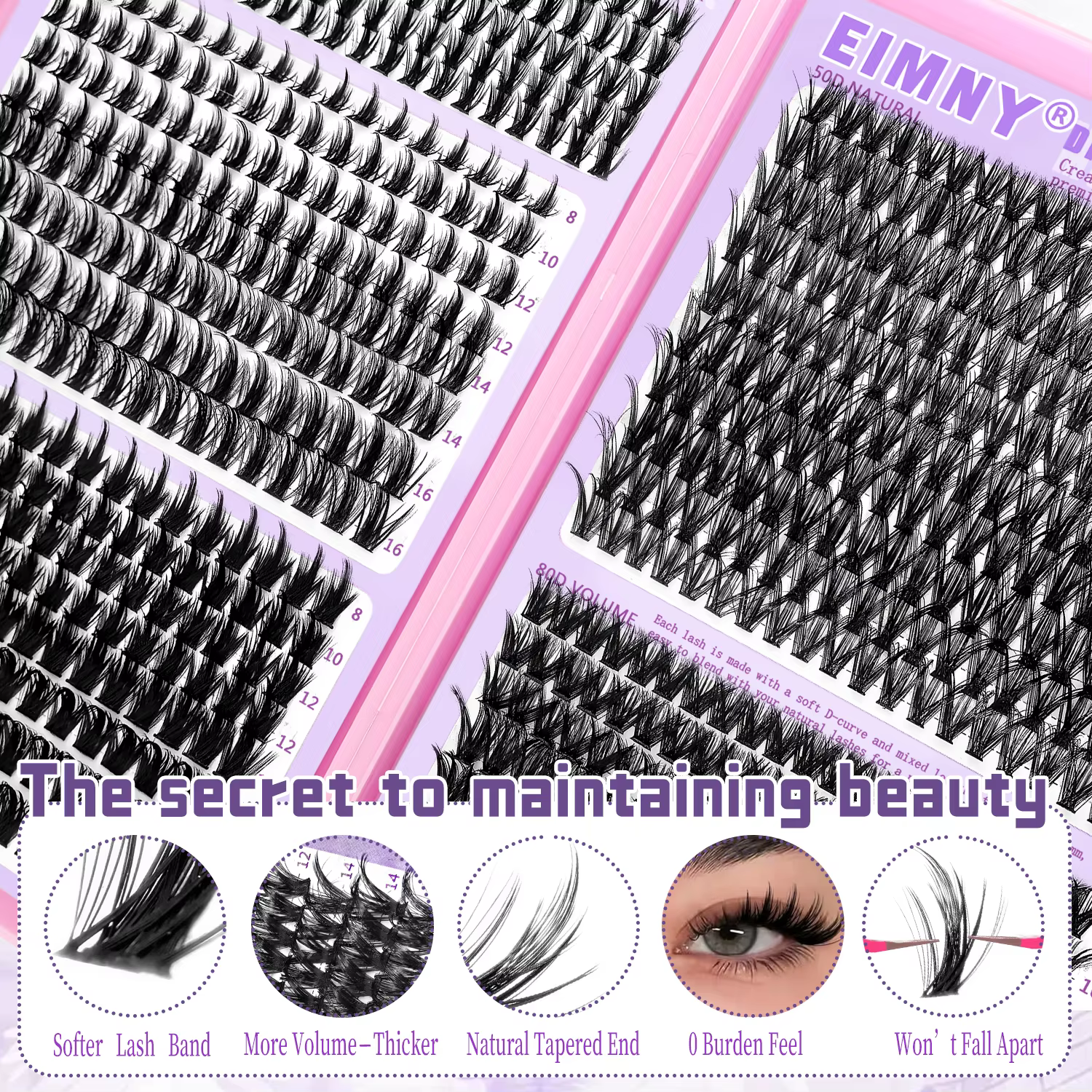 Kit d'extension de cils EIMMY