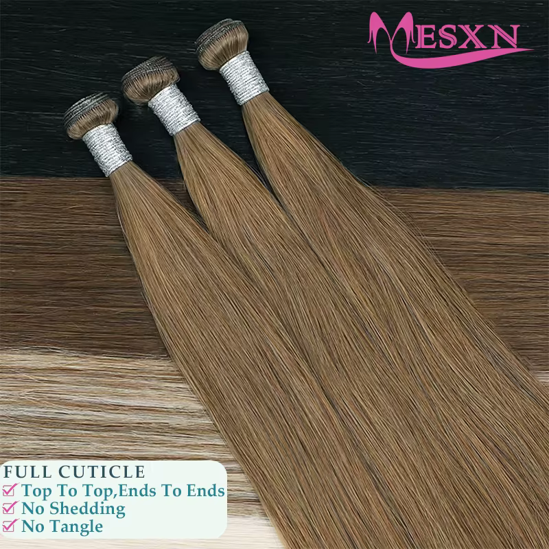 MESXN Nouvelles Extensions de Cheveux Naturels Genius Hair Wefts – Tissages