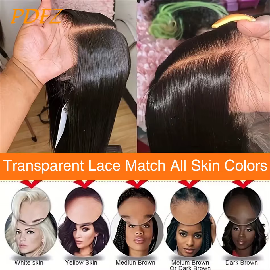 Perruques en cheveux humains lisses