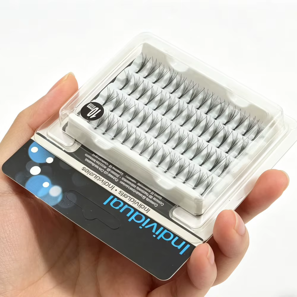 Extensions de cils individuels en touffes naturelles extraordinaires pour maquillage professionnel