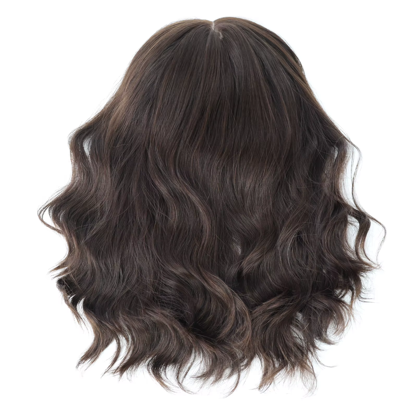 Perruque de cheveux humains ondulés naturels pour femmes