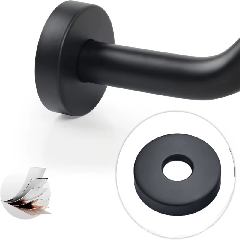 Support de Douche Mural Fixe pour Tête de Douche, Extension de Bras de Douche, Chromé, Nickel Brossé, Noir, Accessoires
