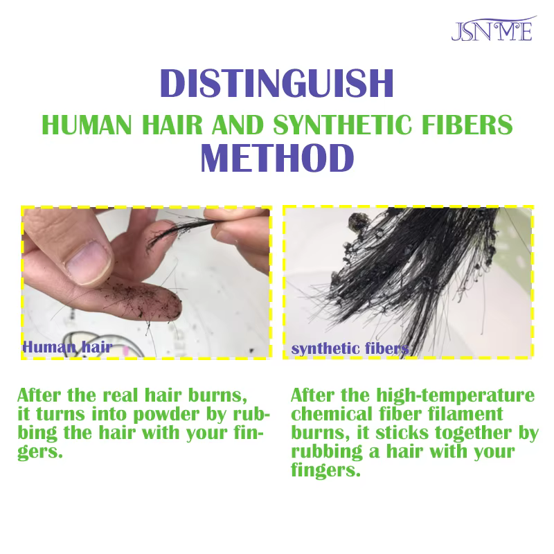 Extensions de cheveux humains à pointe plate JSNME