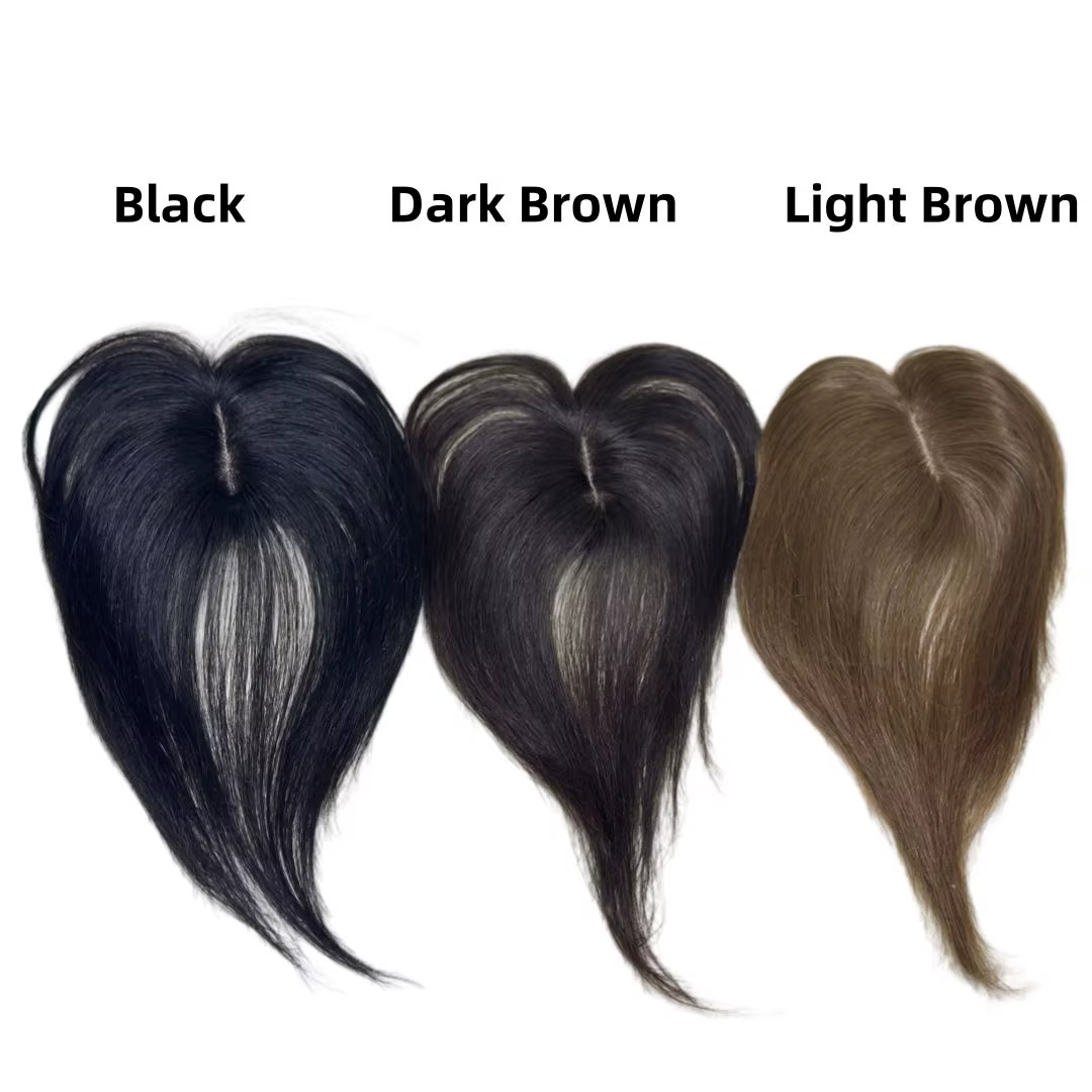 Frange de cheveux humains naturels