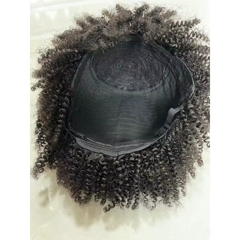 Perruque afro bouclée en cheveux humains de qualité supérieure