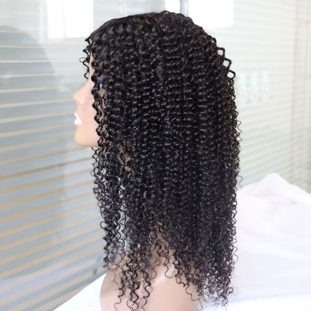 Perruques de cheveux humains crépus bouclés U partie perruque