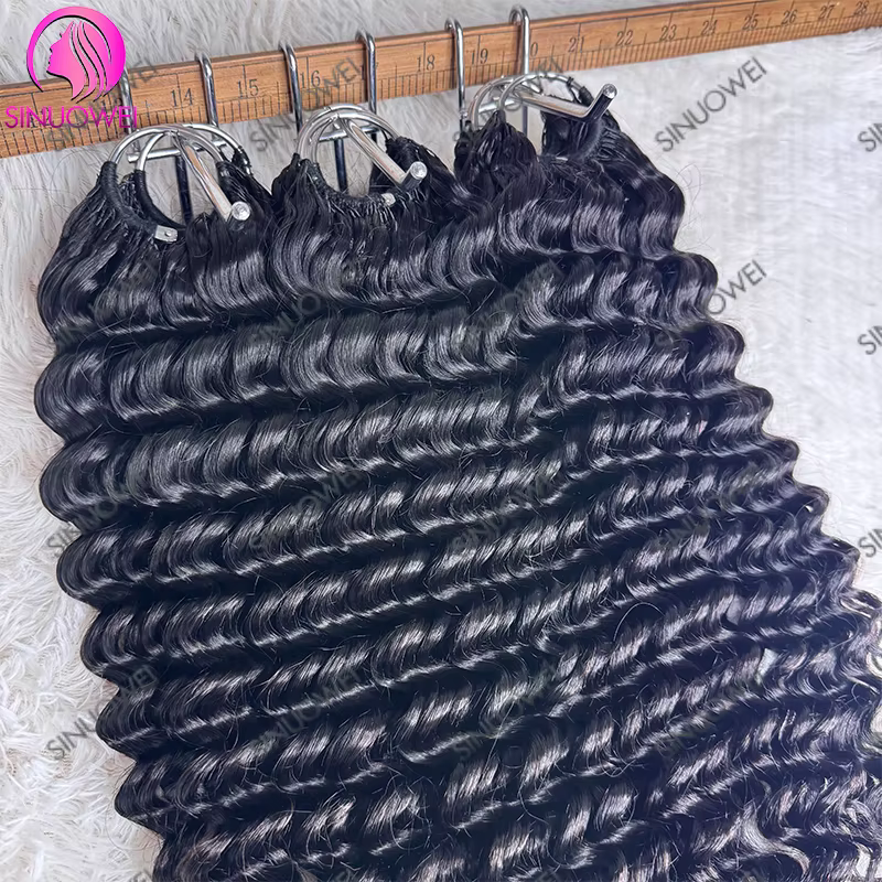 Extensions de cheveux humains au crochet