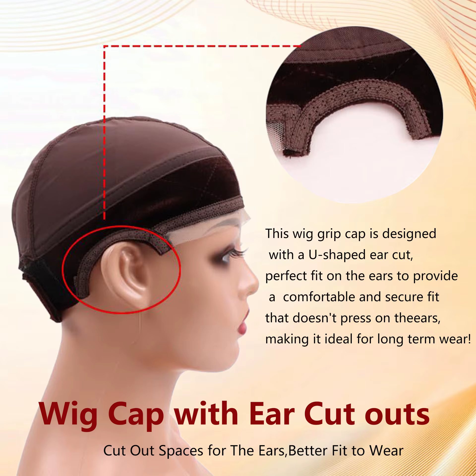 Bonnets de perruque Ultra doux