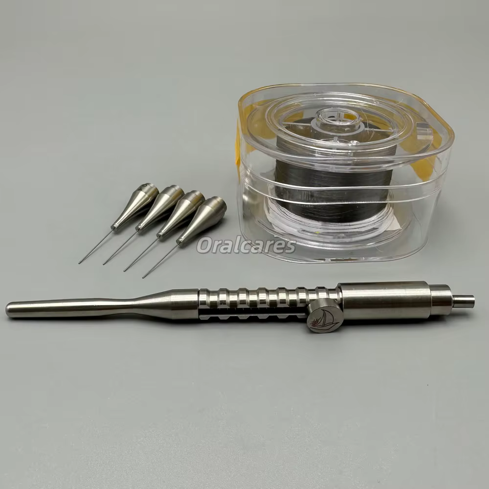 Kit d'extraction de fiches endodontiques cassées – Extracteur de canaux radiculaires, support et outil de restauration endodontique pour laboratoire dentaire