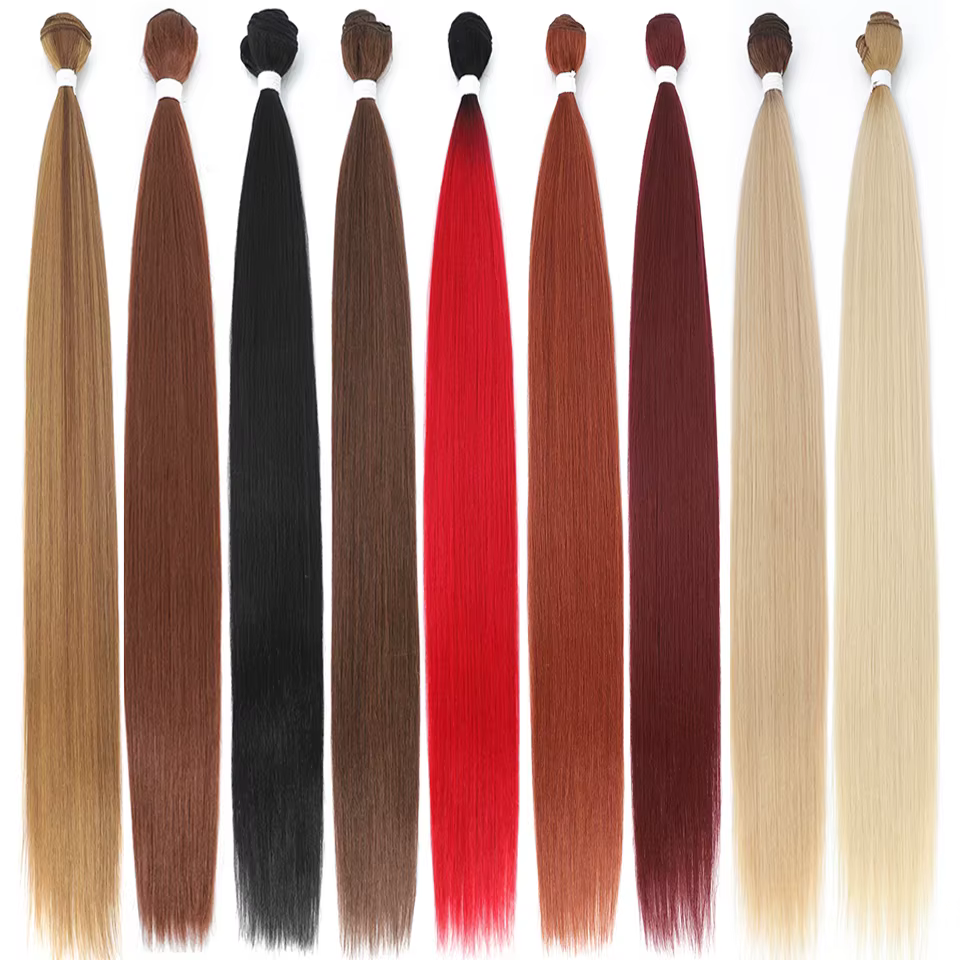 Extensions de cheveux raides tissage