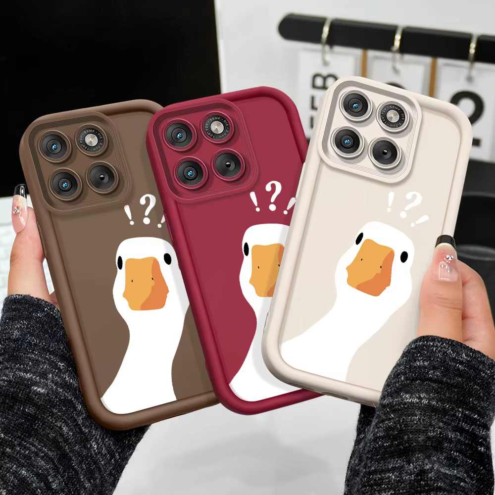 Coque de téléphone Crooked Duck, étui souple pour Motorola Edge 70 60 50 40 Pro Ultra Fusion Stylus Neo 4G 5G