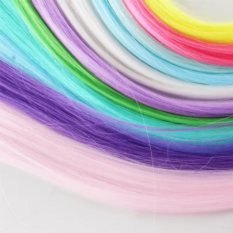 Extension capillaire synthétique lumineuse colorée néon