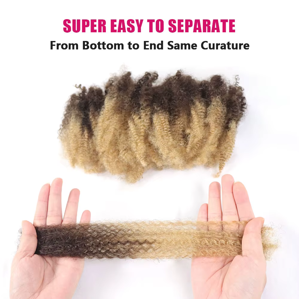 Extensions de cheveux humains Afro crépus bouclés en vrac