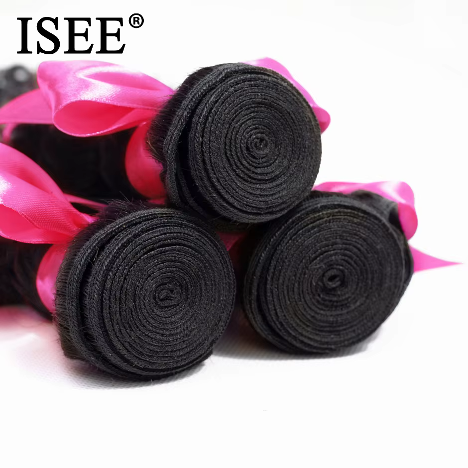Extension de cheveux mongoliens 100% naturels-ISEE HAIR
