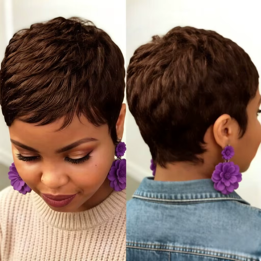 Perruque Pixie pour femmes