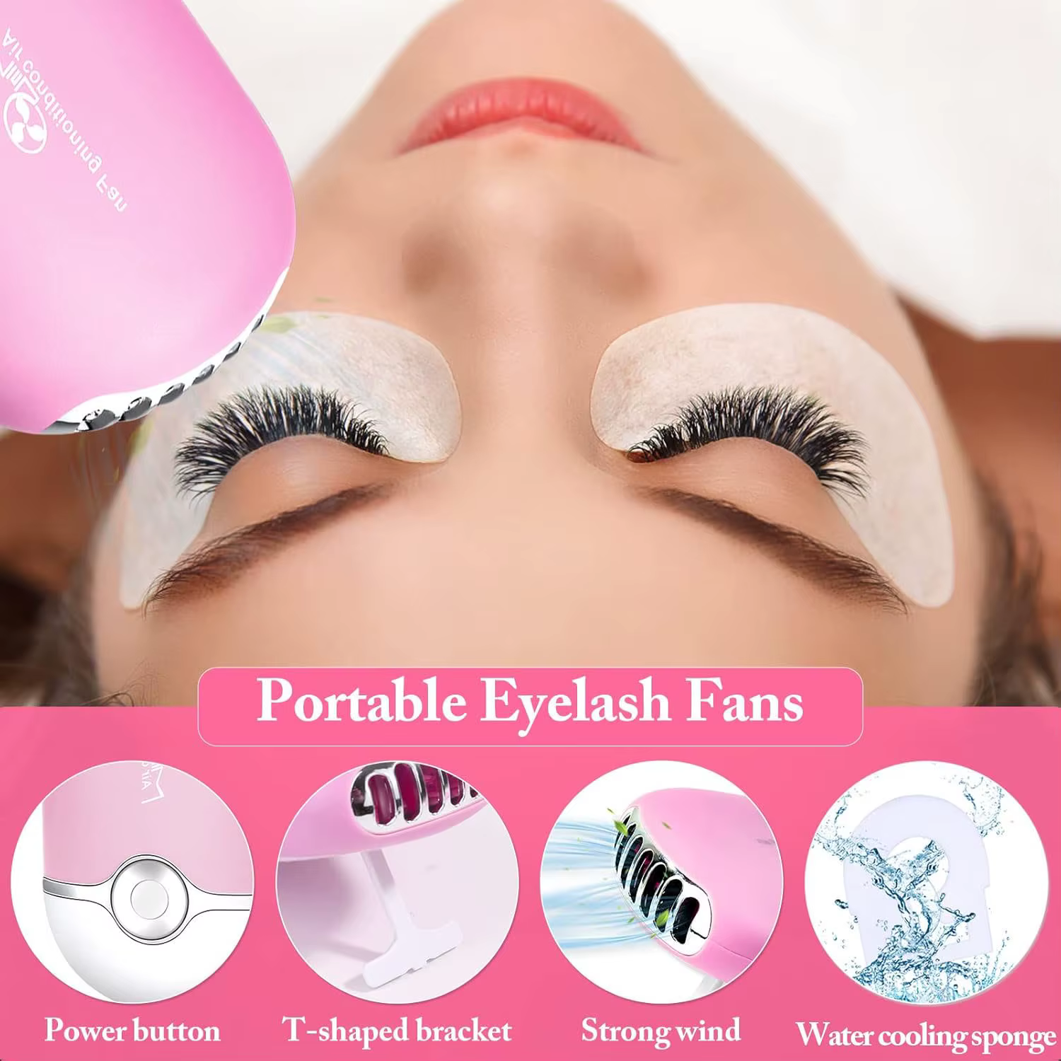 Kit complet d'extensions de cils de 276 pièces : Tête de mannequin professionnelle pour la formation des débutants