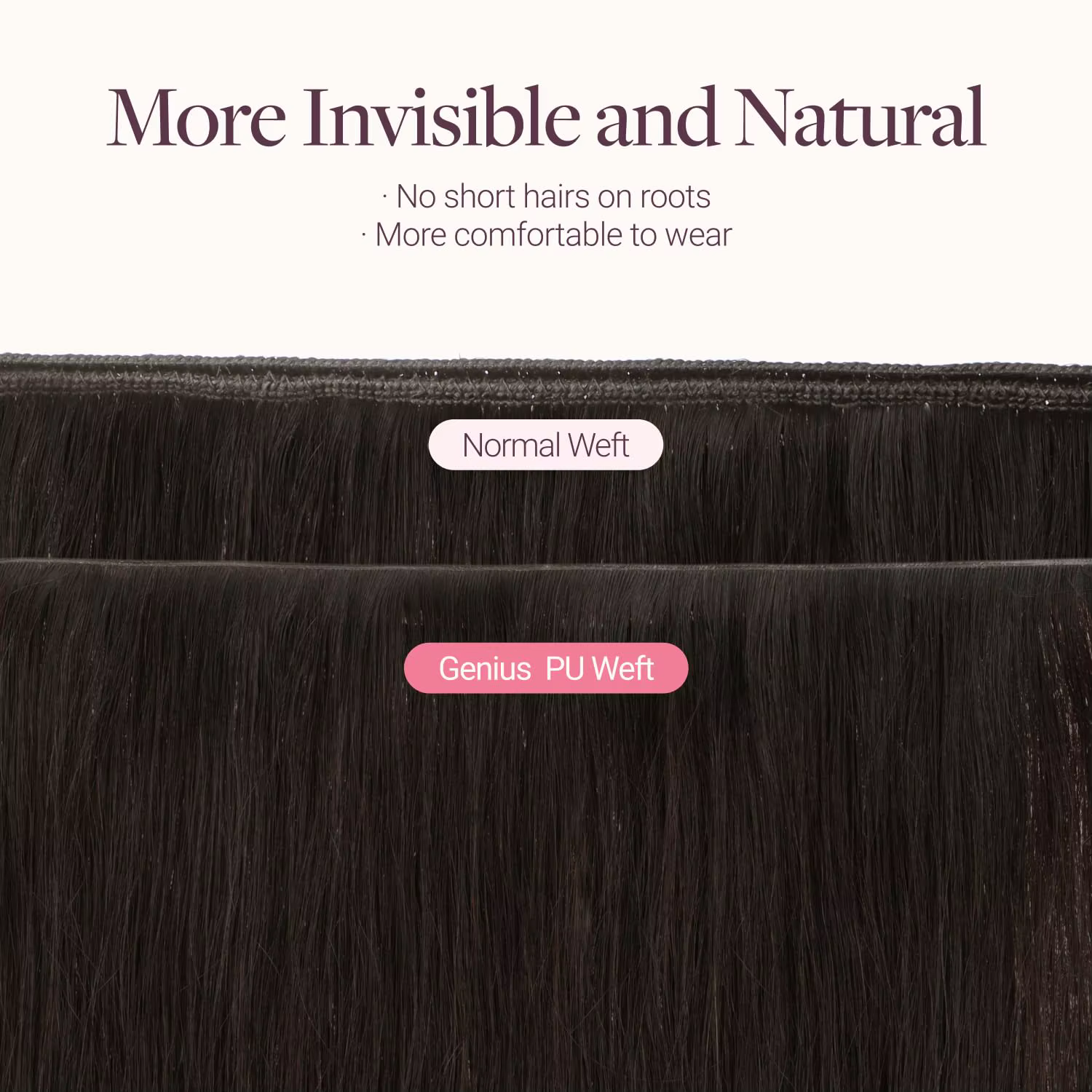Bande dans la trame Extensions de cheveux