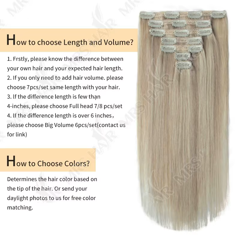 Extensions de Cheveux Naturels à Clips