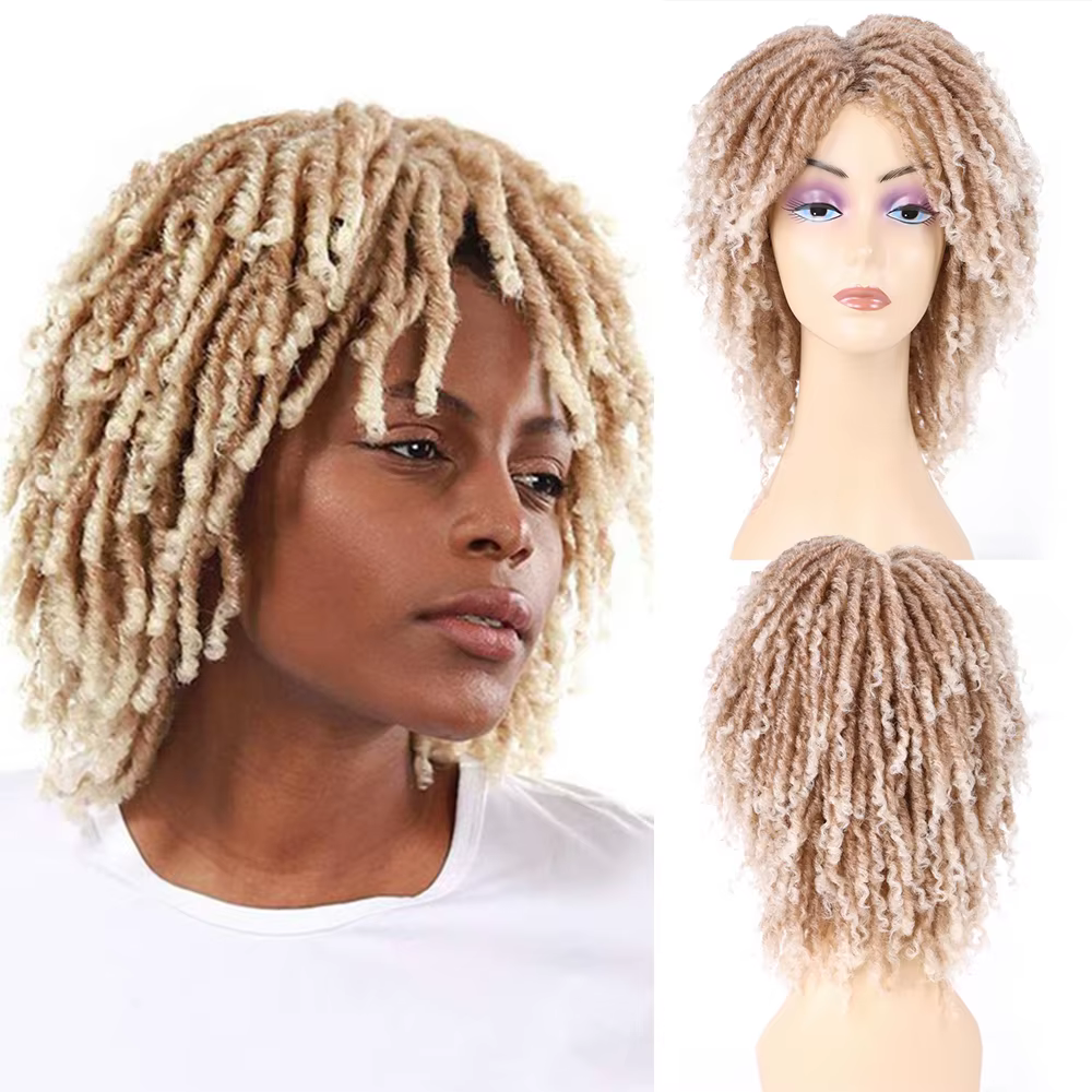 Perruque Dreadlock courte pour femmes noires