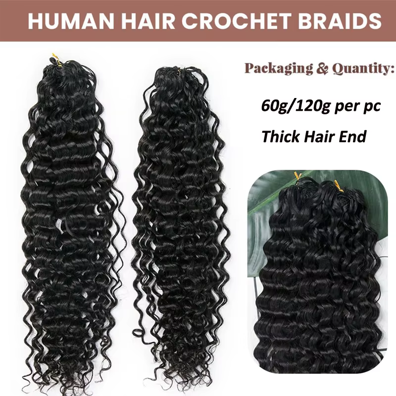 Extensions de cheveux humains tressés au Crochet