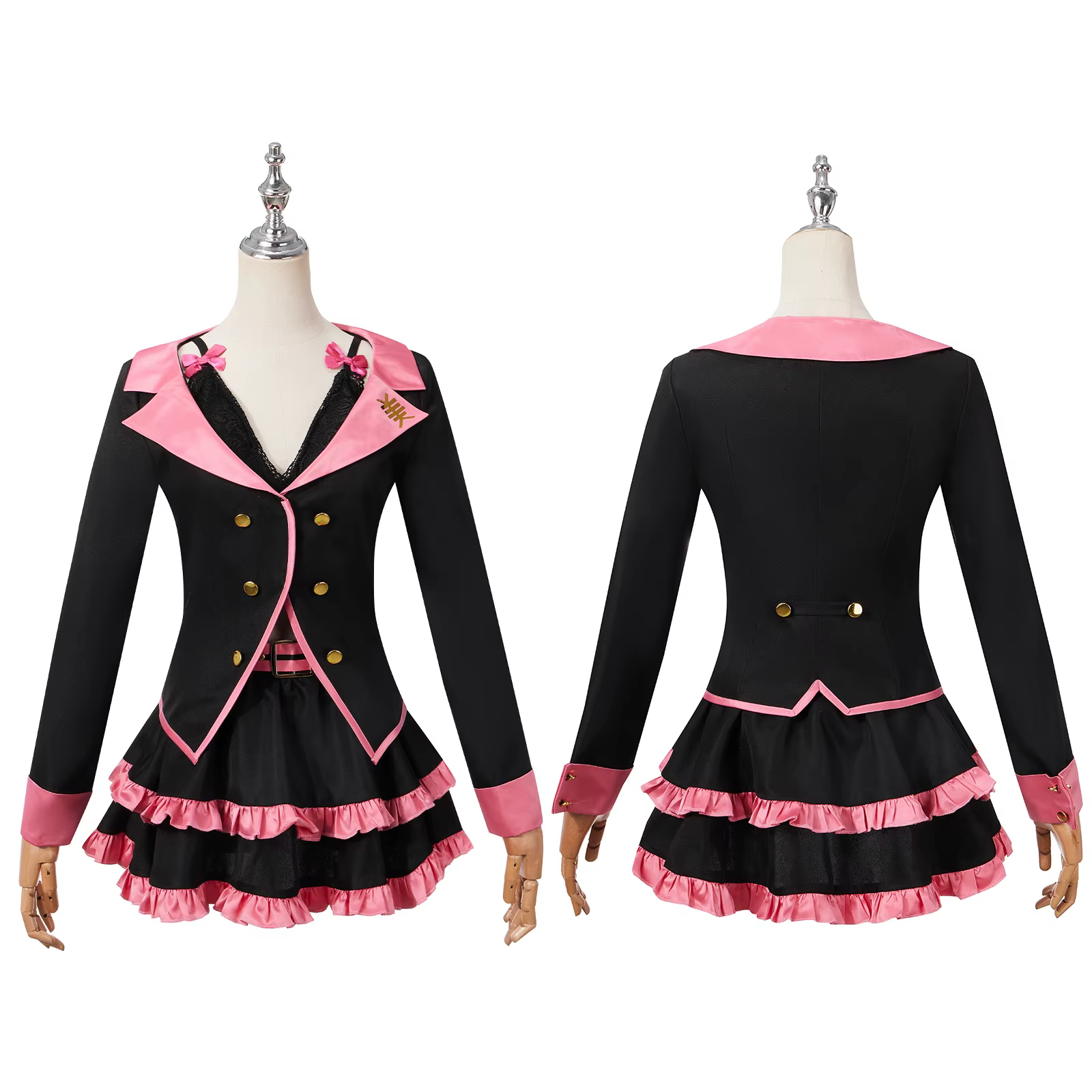 Costume de cosplay de chanteuse virtuelle avec perruque