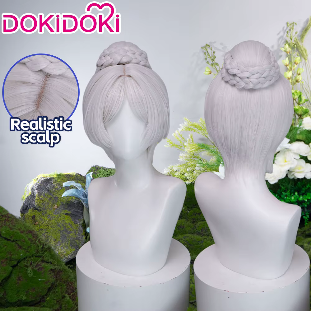 【Prêt à être expédié】 Perruque Frieren pour cosplay d'anime DokiDoki