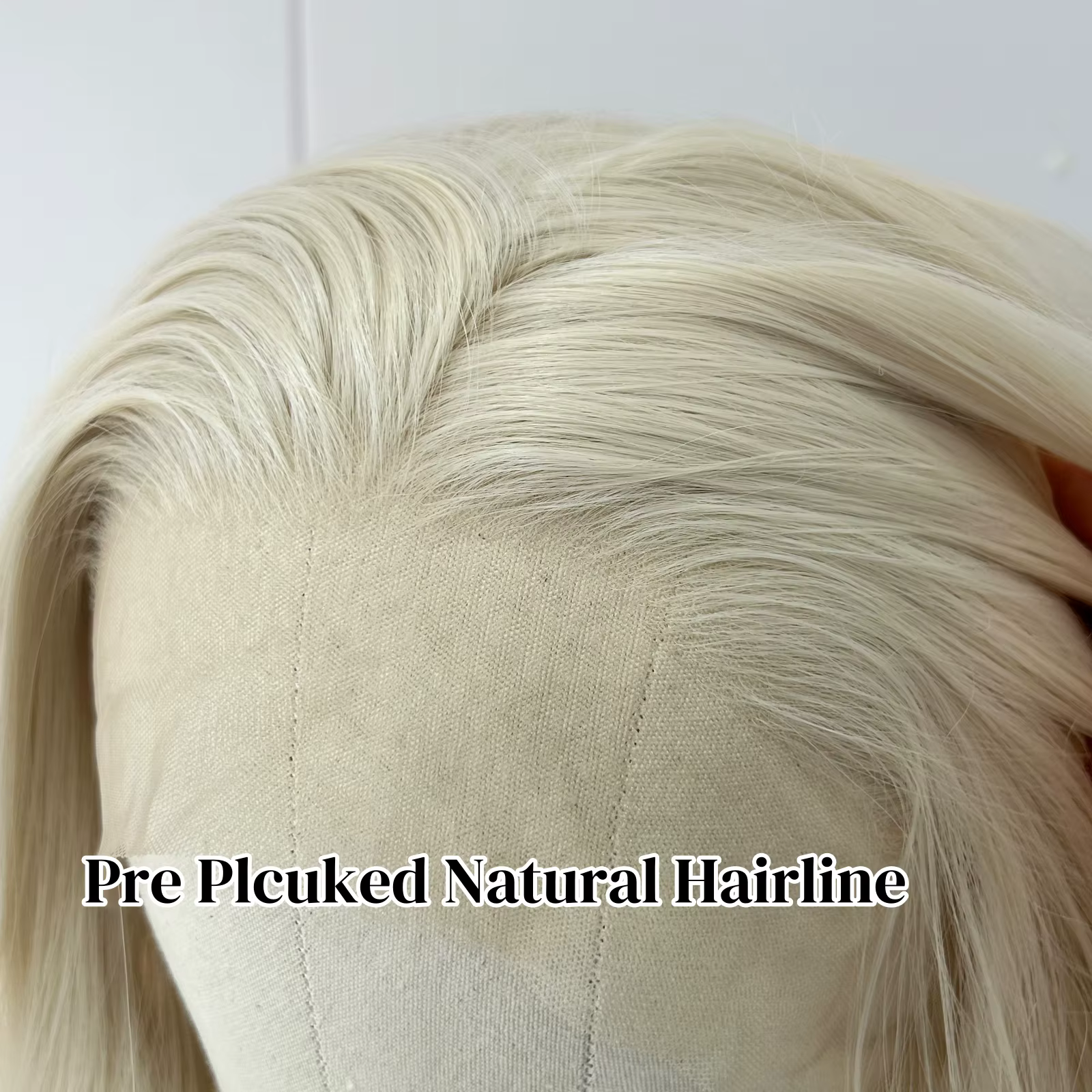 Perruques Bob Lace Front synthétiques ondulées blondes courtes 60 pour femmes