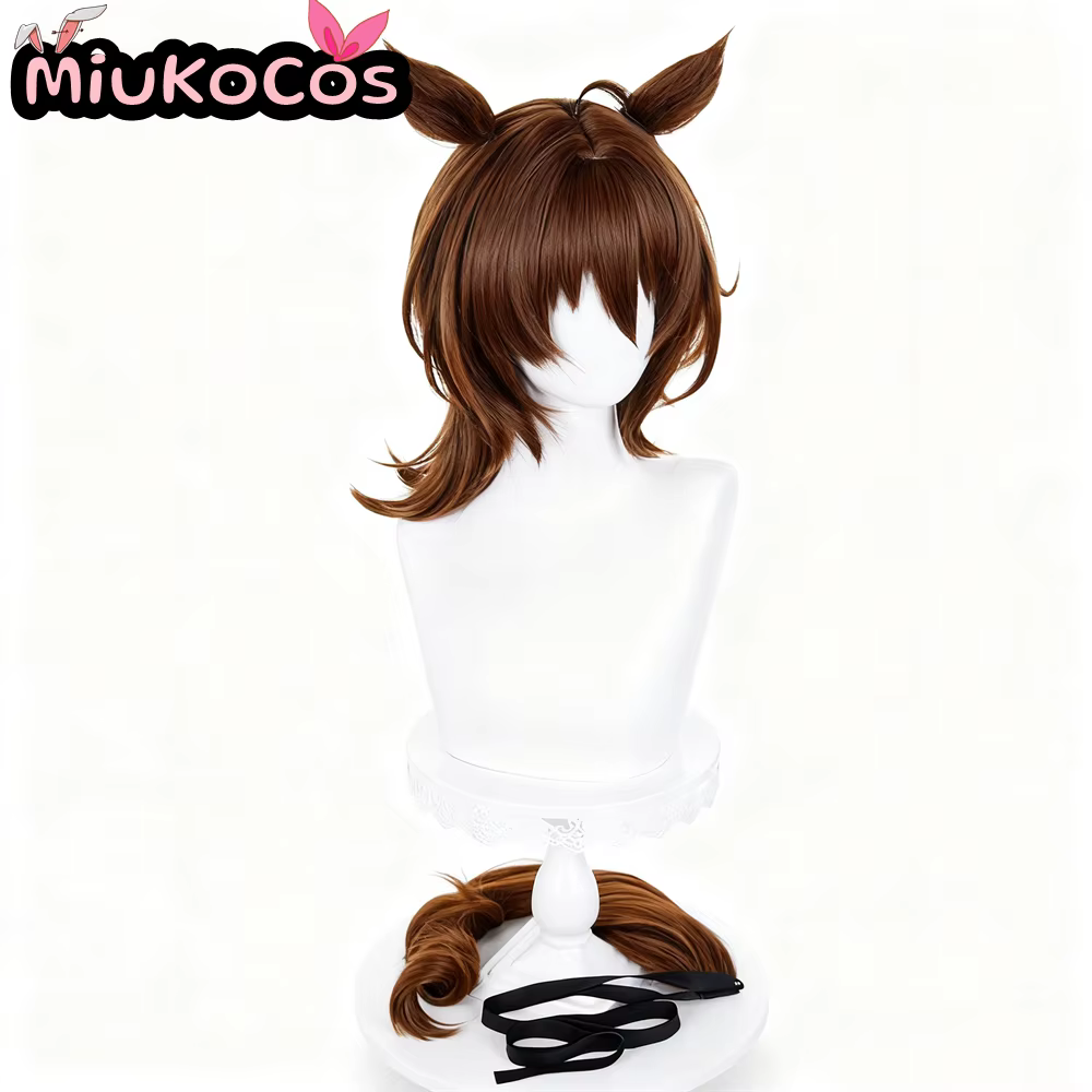 EN STOCK アvoisキン Agnes Tachyon Cosplay perruque avec oreilles et queue MiukoCosplay jeu Umamusume: joli Derby