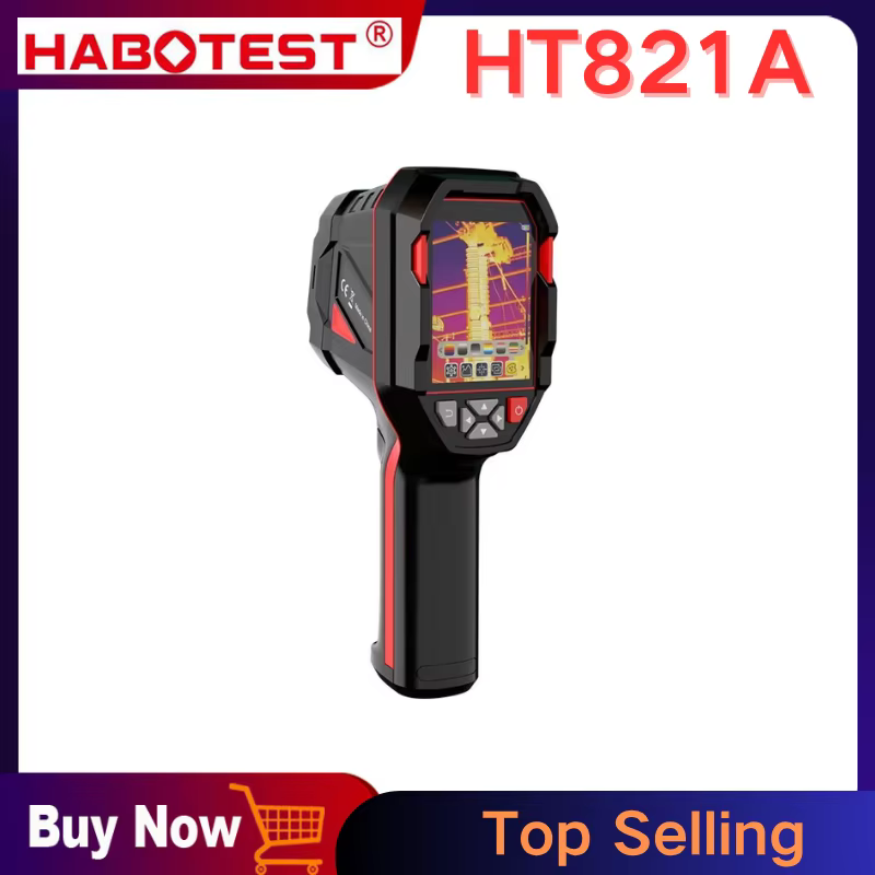 Caméra thermique rechargeable HABOTEST HT821A -20 ℃ ~550 ℃ Caméra thermique portative étanche à la poussière et aux chutes