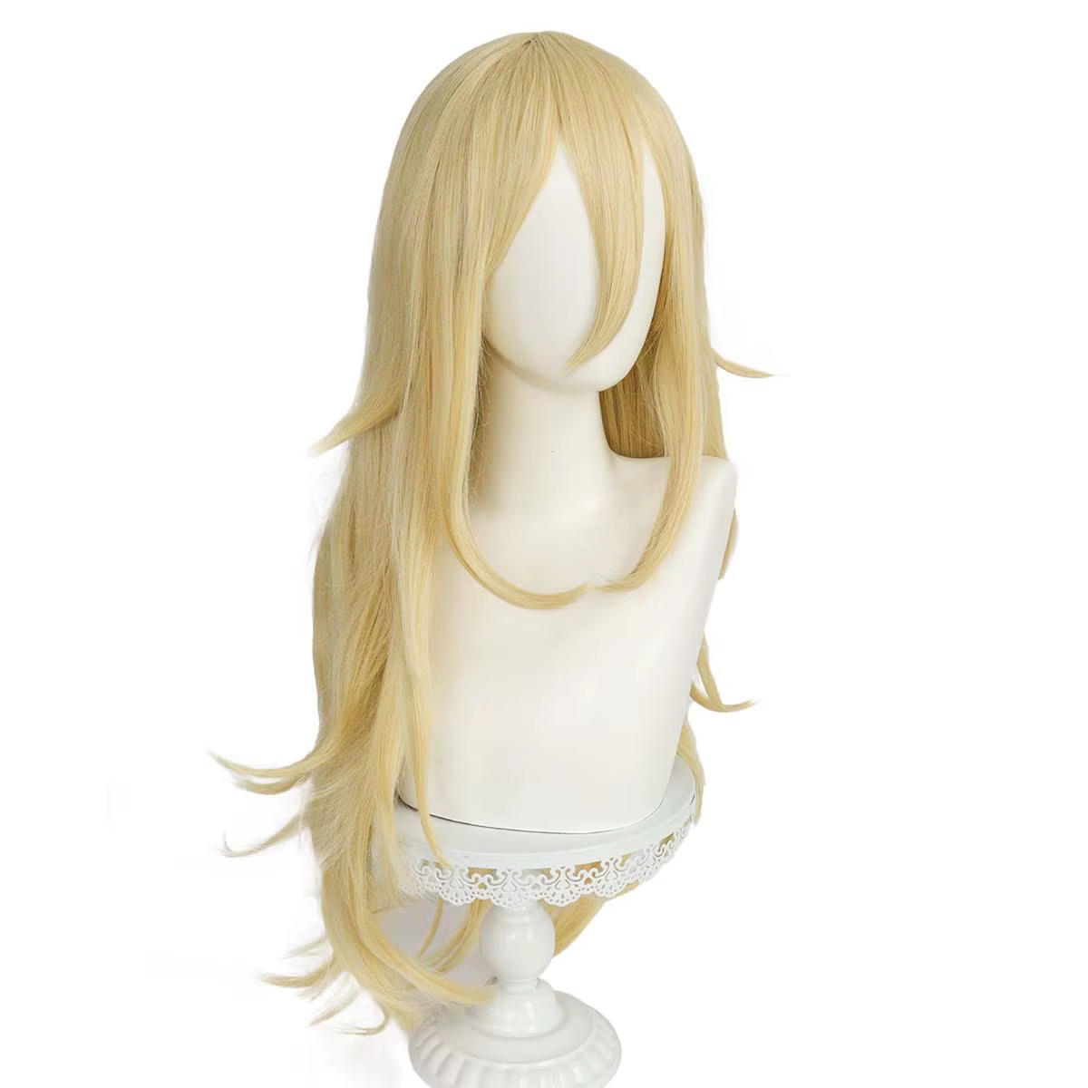 « Ange de la mort » (Personnage : Rachel Gardner) – Perruque synthétique blonde claire résistante à la chaleur pour les spectacles de cosplay et de convention