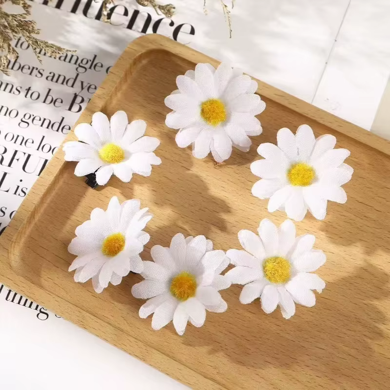 8 pinces à cheveux en forme de fleur de marguerite