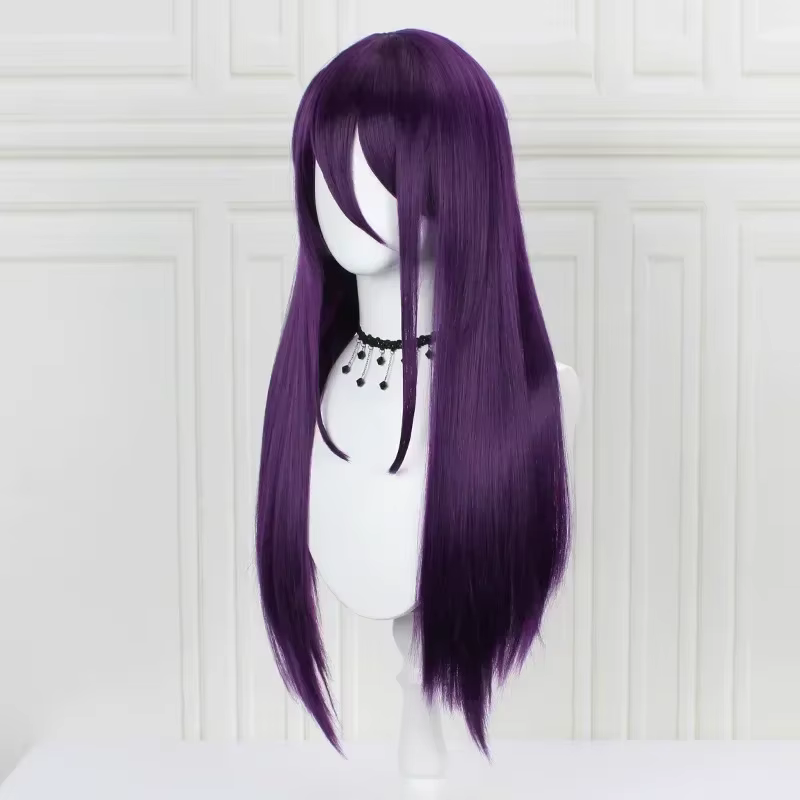 Perruque longue et droite synthétique pour cosplay